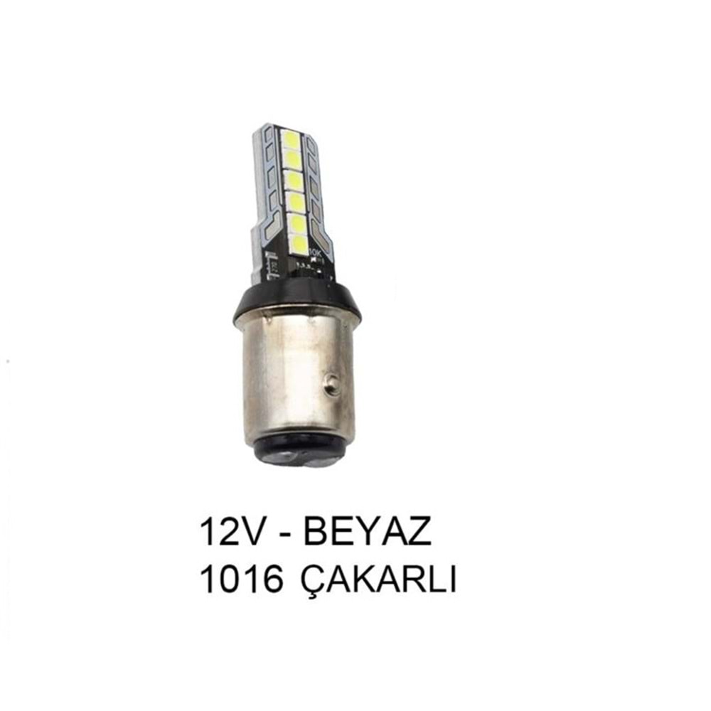 12-21.5 AMPÜL ŞAŞI ÇAKARLI BEYAZ İTHAL