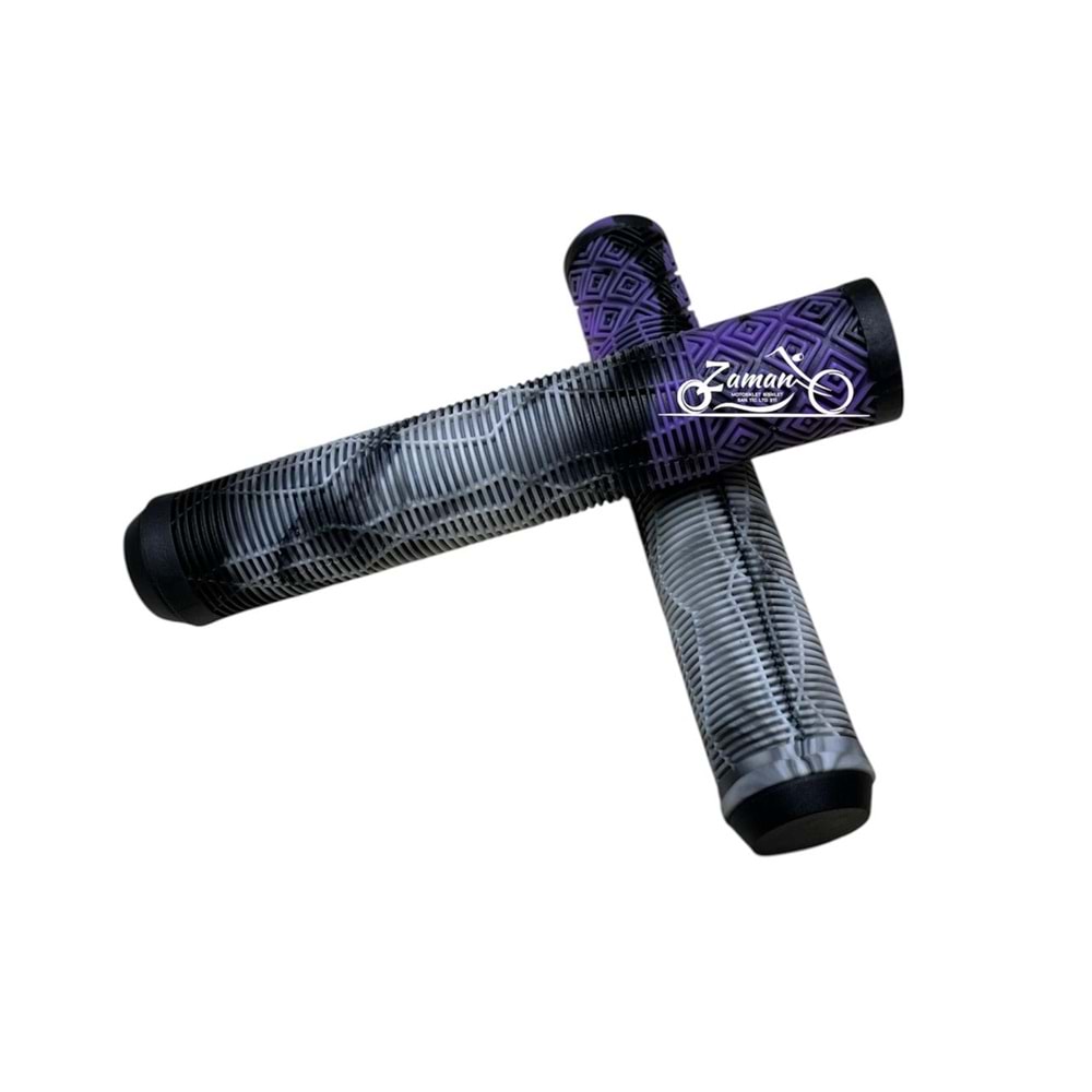 BİSİKLET ELCEK 165mm UZUN BEYAZ-SİYAH-MOR