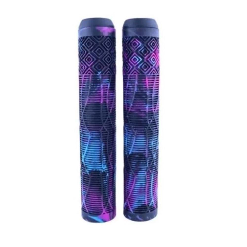 BİSİKLET ELCEK 165mm UZUN MOR-SİYAH-MAVİ