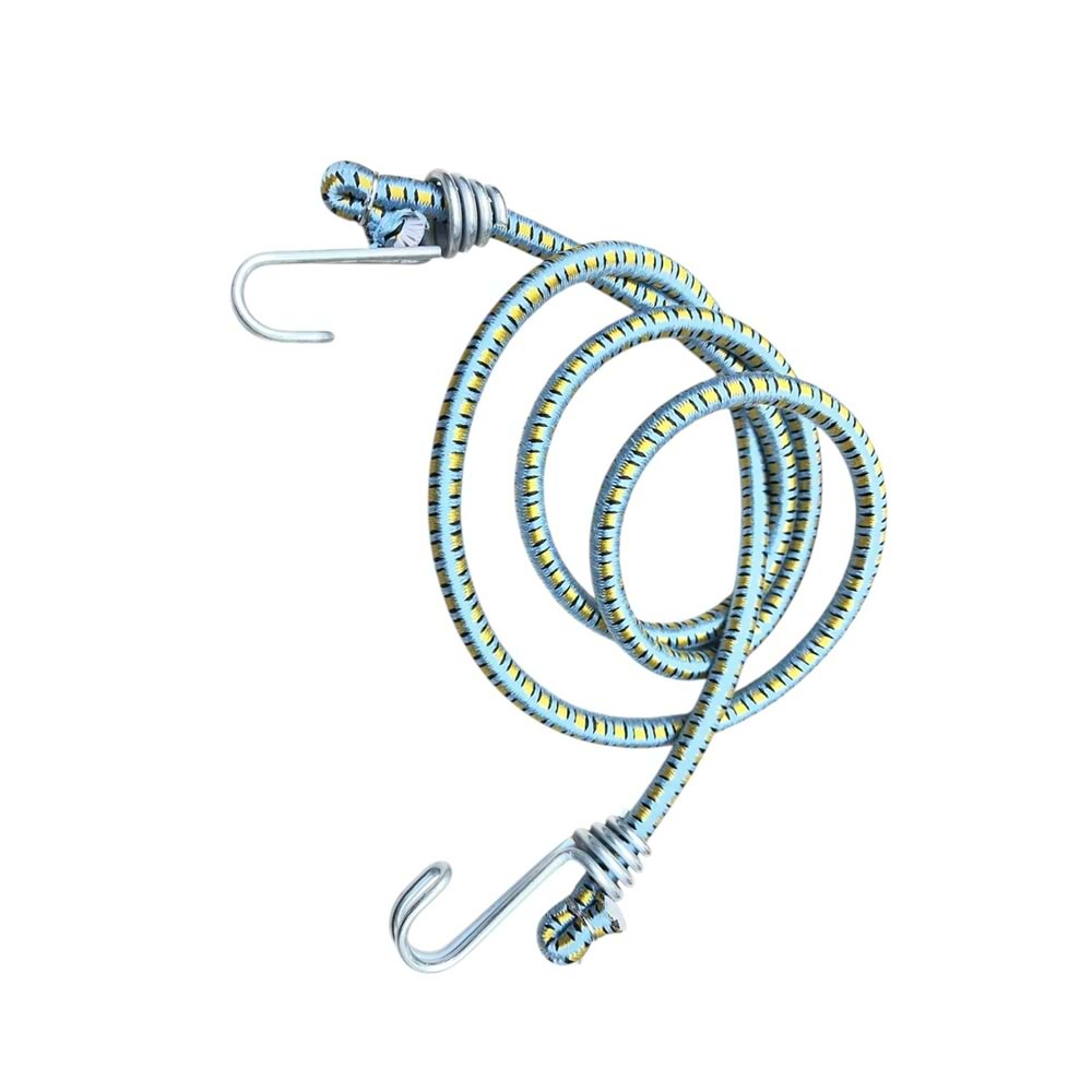 BAGAJ LASTİGİ ÇİFT KANCALI 9*150 karışık renk