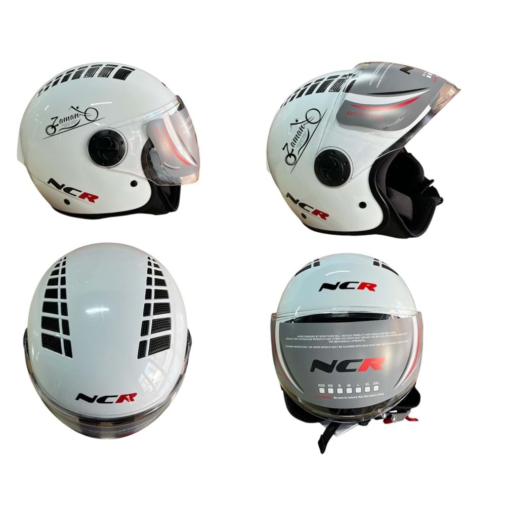 KASK ÇENESİZ NCR (BEYAZ) (L)