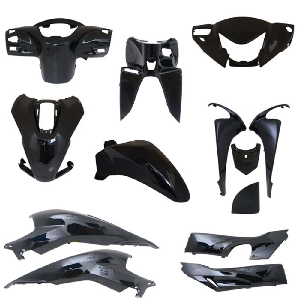KAPORTA SET HONDA DİO (MAT SİYAH)