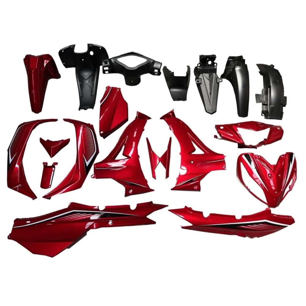 KAPORTA SET 100 CUP KUBA EGE YAZILI (KIRMIZI)