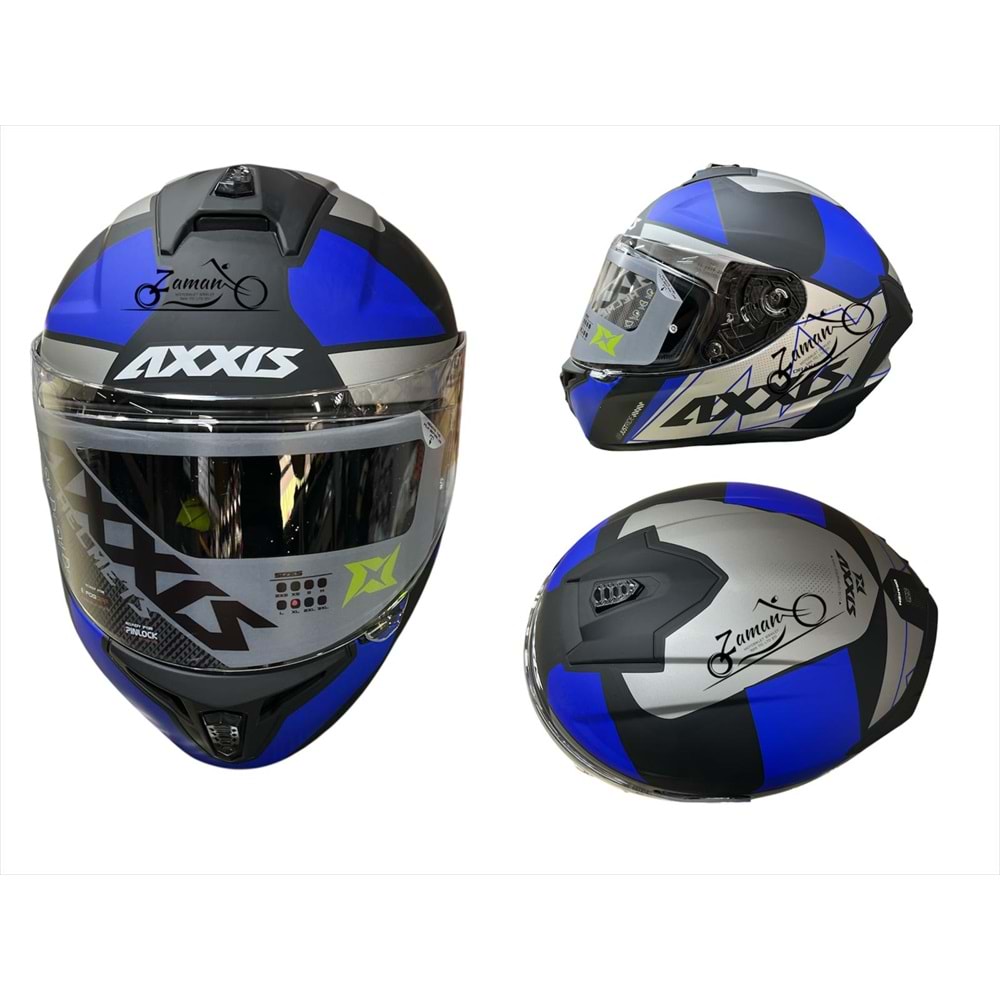 KASK ÇENE SABİT AXXIS (MAT MAVİ) (XXL)