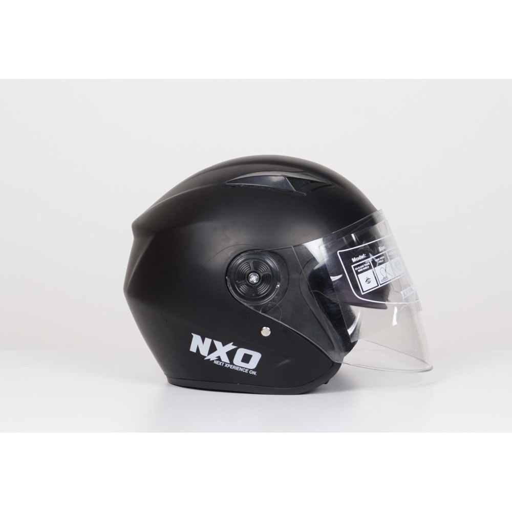 KASK ÇENESİZ GÖZLÜKLÜ YERLİ (MAT SİYAH)