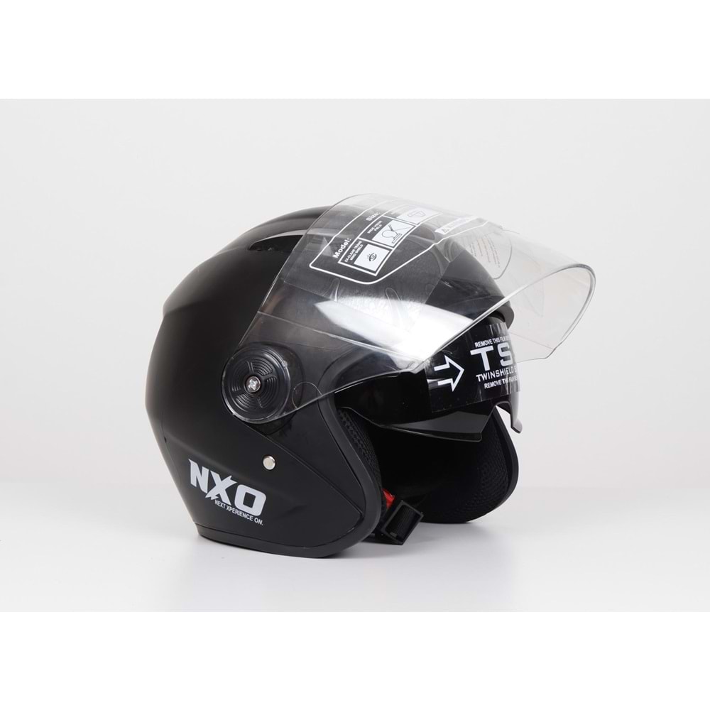 KASK ÇENESİZ GÖZLÜKLÜ YERLİ (SİYAH)