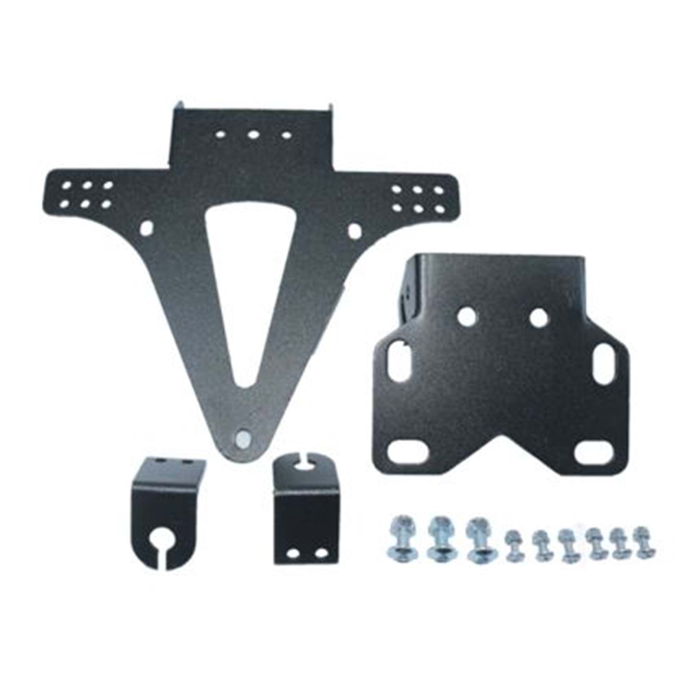 MOTOR ARKA PLAKALIK KATLANIR (SİYAH) yerli