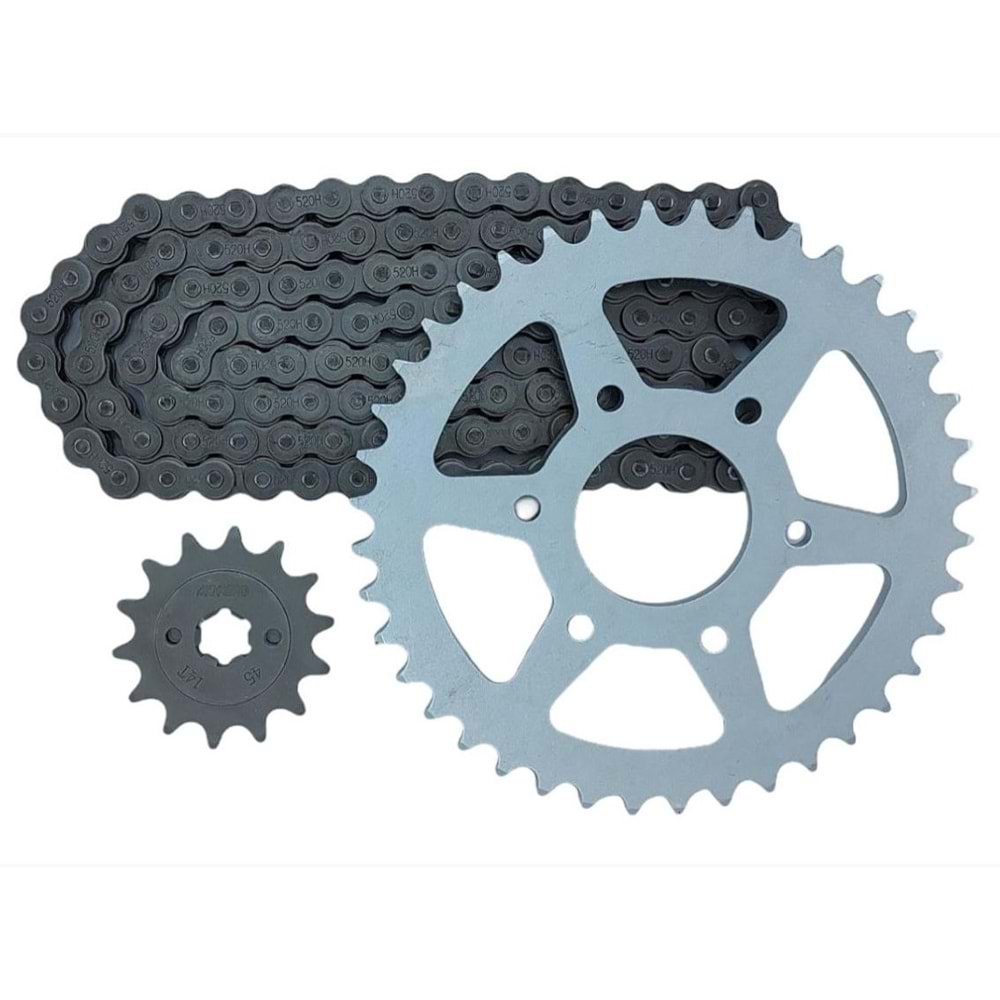 DİŞLİ+ZİNCİR SETİ (520 orinkli) PULSAR NS 200