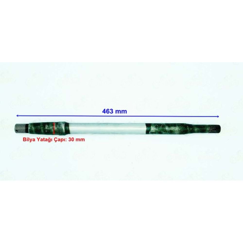 E BIKE ARKA AKİS 18 FREZE 46.3 cm (BİLYA YATAGI 30mm)