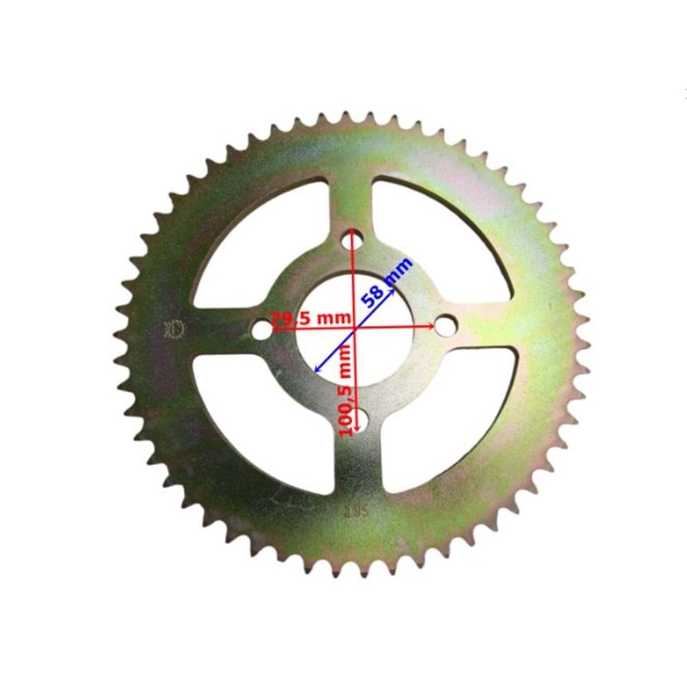 ARKA DİŞLİ KROS 150 RMZ 428-56 diş 4 delik