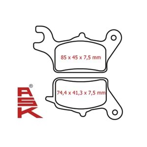 DİSK BALATA HONDA DİO 110 - ACTİVA 125 NEW ASK