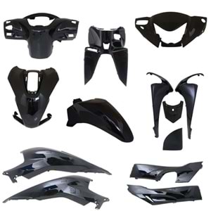KAPORTA SET HONDA DİO (MAT SİYAH)