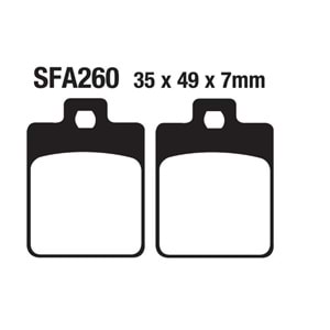 FREN DİSK BALATA SCT 50 TEK DELİK SFA260 (031)