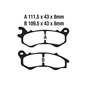 ÖN FREN DİSK BALATASI PCX 125-150 (2011-17) (039)