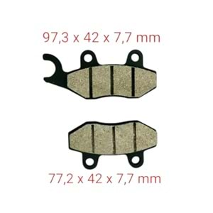 FREN DİSK BALATA RKS FRECCİA - NR 200 - VRS 125 (046)