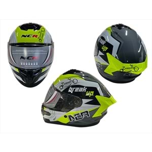 KASK ÇENE SABİT NCR (SARI GRAFİK) (M)