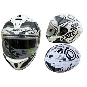 KASK ÇENE SABİT AXXIS (BEYAZ) (XXL)