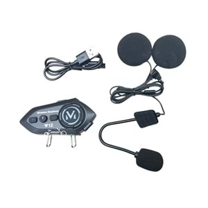 KASK İNTERKOM KULAKLIK BLUETOOTH 3 kişi bağlantılı