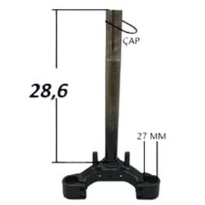 FURÇ TAPLASI ŞARZLI (28,6cm BOY - 27mm)