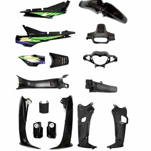 KAPORTA SET 100 CUP ÇELİK YS YAZILI (SİYAH)