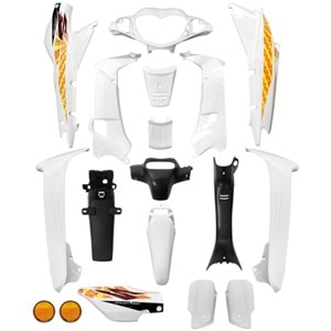 KAPORTA SET 100 CUP ÇELİK YS YAZILI (BEYAZ)