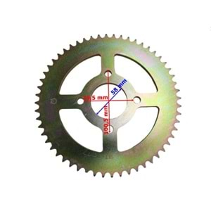 ARKA DİŞLİ KROS 150 RMZ 428-56 diş 4 delik