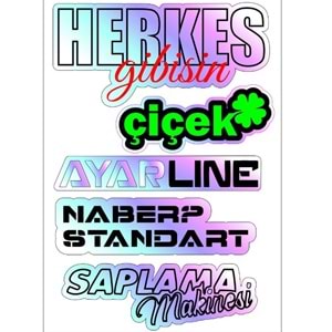 ETİKET STİCKER A5 (005)
