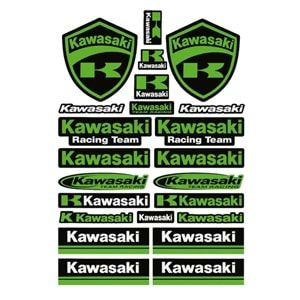 ETİKET STİCKER A4 (KAWASAKİ) yeşil