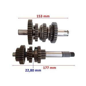 ŞANZUMAN DİŞLİSİ KOMPLE 150 CBF