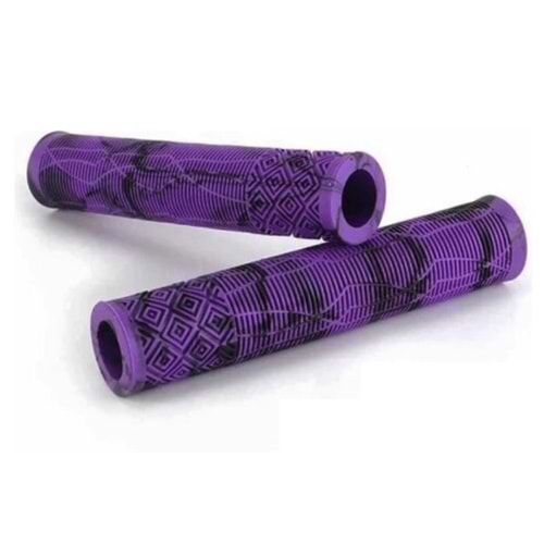 BİSİKLET ELCEK 165mm UZUN MOR-SİYAH