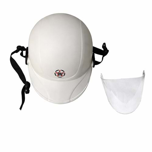 KASK JOKEY YERLİ CAMLI (BEYAZ)