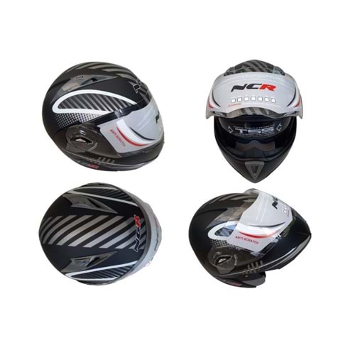 KASK ÇENE AÇILIR GÖZLÜKLÜ NCR (MONSTER 2) (M)
