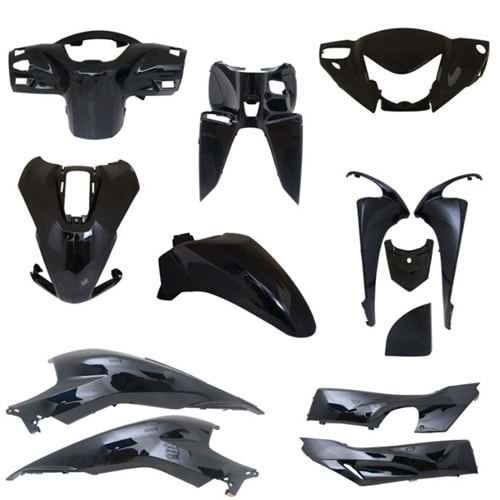 KAPORTA SET HONDA DİO (MAT SİYAH)