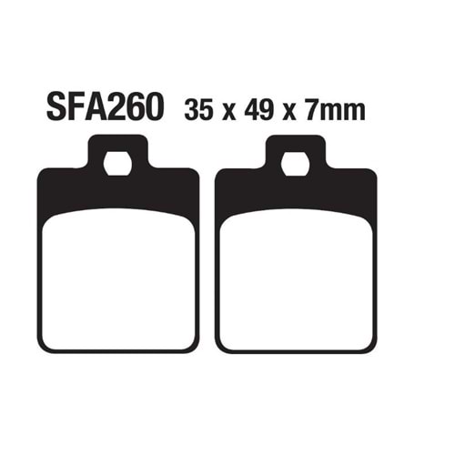 FREN DİSK BALATA SCT 50 TEK DELİK SFA260 (031)