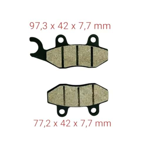 FREN DİSK BALATA RKS FRECCİA - NR 200 - VRS 125 (046)