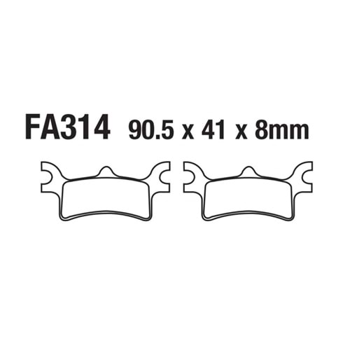FREN DİSK BALATA ATV POLARİS FA314 (050)