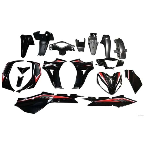 KAPORTA SET 100 CUP KUBA EGE YAZILI (SİYAH)