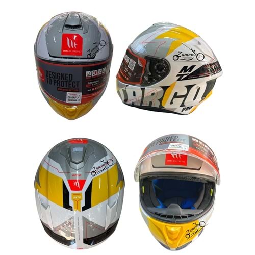 KASK ÇENE SABİT MT TARGO PRO (SARI) (XXL)