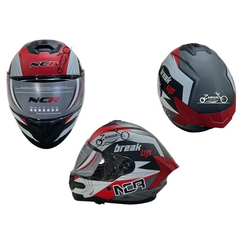 KASK ÇENE SABİT NCR (KIRMIZI GRAFİK) (L)