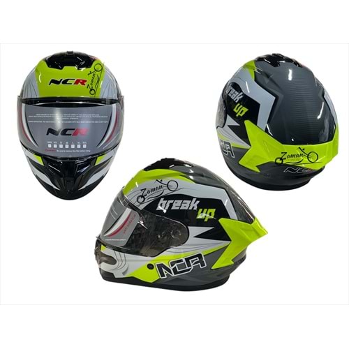 KASK ÇENE SABİT NCR (SARI GRAFİK) (M)