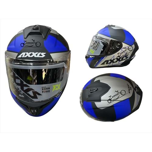 KASK ÇENE SABİT AXXIS (MAT MAVİ) (XXL)