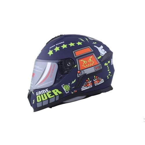 ÇOCUK KASKI KAPALI NCR (GAME OVER) (XL)