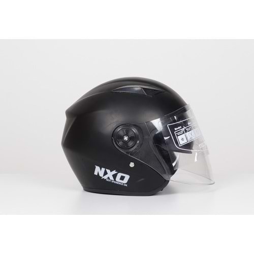 KASK ÇENESİZ GÖZLÜKLÜ YERLİ (MAT SİYAH)