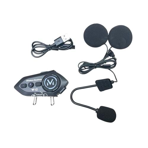 KASK İNTERKOM KULAKLIK BLUETOOTH 3 kişi bağlantılı