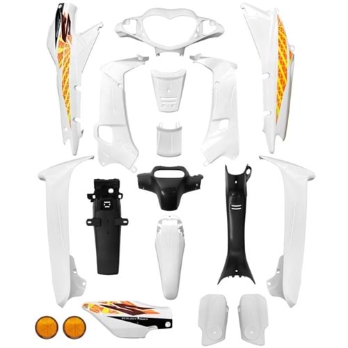 KAPORTA SET 100 CUP ÇELİK YS YAZILI (BEYAZ)