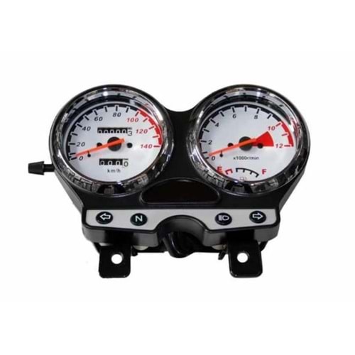 KM SAATİ KOMPLE 125 MH DRİFT BEYAZ EKRAN