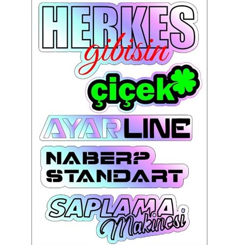 ETİKET STİCKER A5 (005)