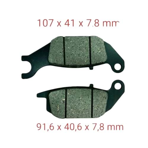 DİSK BALATASI ARKA CBR 125 (038)